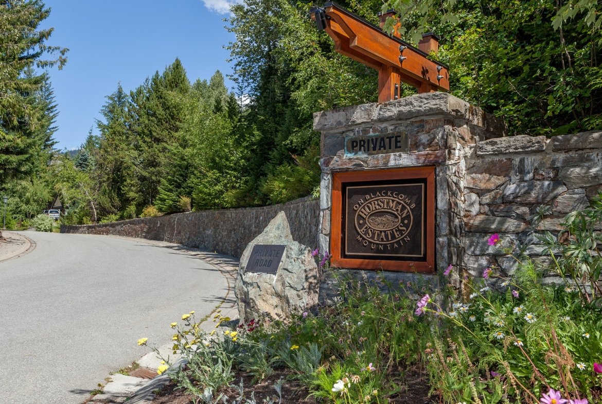 Horstman Estates entrance on Blackcomb Mountain